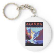 Vintage Alaska Key Chain