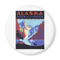 Vintage Alaska Magnets