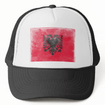 Vintage Albania Flag Trucker Hat
