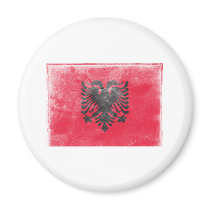 Vintage Albania Flag Magnets