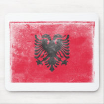 Vintage Albania Flag Mouse Pads