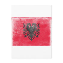 Vintage Albania Flag Postcards