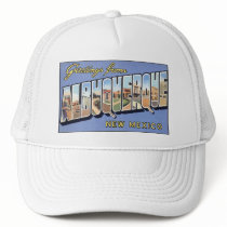 Vintage Albuquerque Postcard Mesh Hat