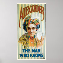 Vintage Alexander Magician Poster 1915