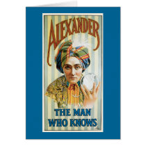 Vintage Alexander Magician Poster 1915 Cards