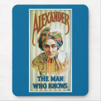 Vintage Alexander Magician Poster 1915 Mouse Pad