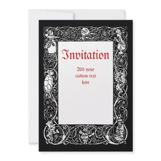 Vintage Alice Fancy Border invitation