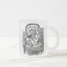 Vintage Alice in Wonderland book drawing Coffee Mugs