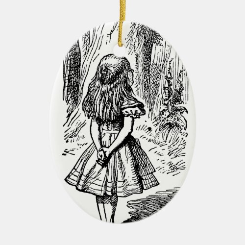 Vintage Alice in Wonderland, Cheshire Cat Ceramic Ornament