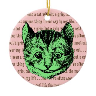 Vintage Alice in Wonderland Cheshire Cat ornament
