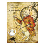 Vintage Alice in Wonderland Rabbit Bridal Shower Personalized Invite