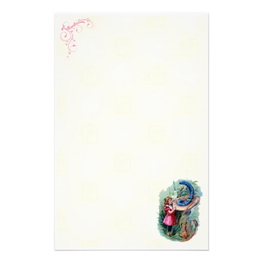 Vintage Alice In Wonderland Stationery | Zazzle