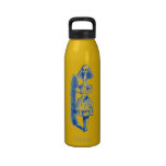 Vintage Alice in Wonderland Drinking Bottle