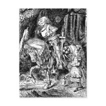 Vintage Alice in Wonderland White Knight and Alice