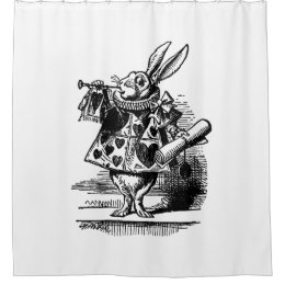 Vintage Alice in Wonderland White Rabbit as Herald