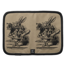 Vintage Alice in Wonderland, White Rabbit Herald Folio Planners