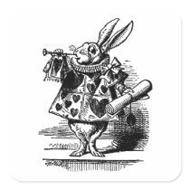 Vintage Alice in Wonderland, White Rabbit Herald