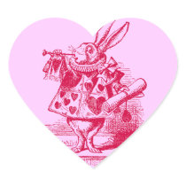 Vintage Alice in Wonderland White Rabbit Sticker