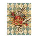 Vintage Alice White Rabbit Post Card