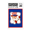 Vintage All American Santa Claus Art postage by XmasFun Vintage All American Santa Claus Art postage