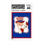 Vintage All American Santa Claus Art postage