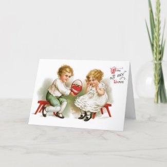 Vintage All My Love Greeting Card card