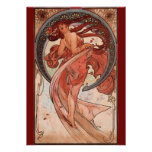Vintage Alphones Mucha Dance Invitations