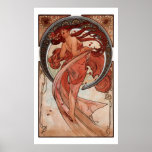 Vintage Alphones Mucha Dance Print