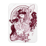 Vintage Alphonose Mucha Art Magnets