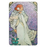 Vintage Alphonse Mucha Art Rectangular Magnet