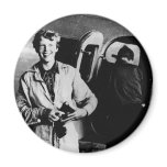 Vintage Amelia Earhart  Photo Magnet