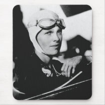 Vintage Amelia Earhart Photo Mousepad