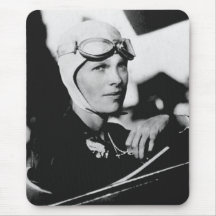 Vintage Amelia Earhart Photo Mousepad