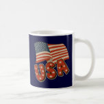 Vintage America Flag Coffee Mug