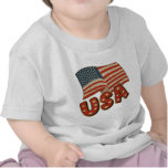 Vintage America Flag Tee Shirt