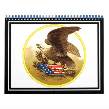 Vintage American Bald Eagle w/Shield Wall Calendars