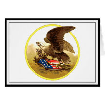 Vintage American Bald Eagle w/Shield Cards