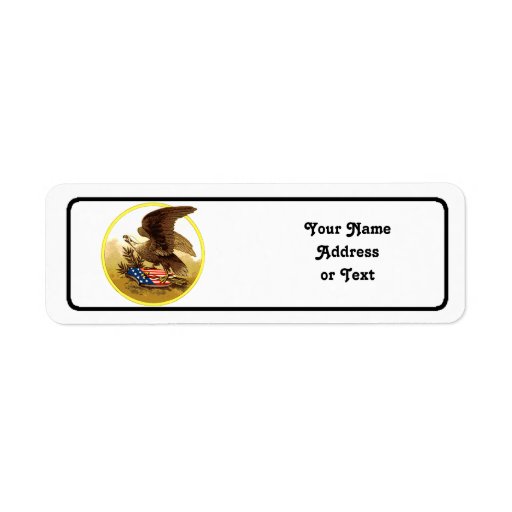 Vintage American Bald Eagle wShield Return Address Label | Zazzle Vintage American Bald Eagle wShield Return Address Label | Zazzle