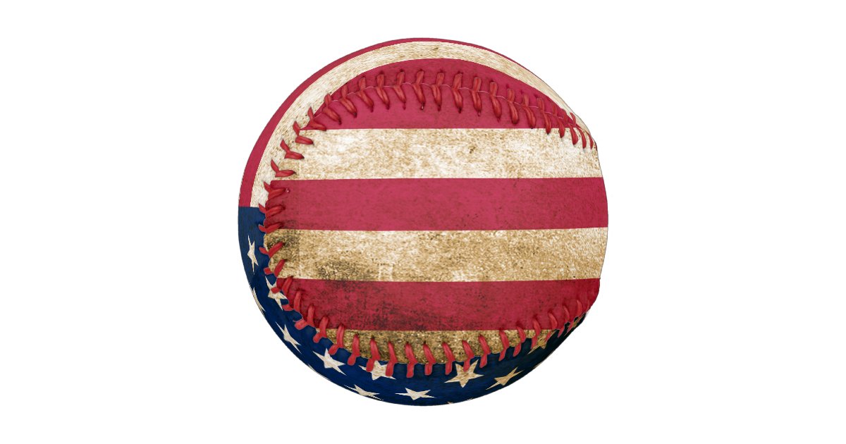 Vintage American Flag Baseball Zazzle