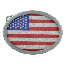 Vintage American Flag Belt Buckle