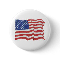 Vintage American Flag Button