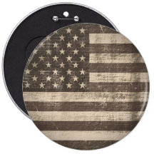 Vintage American Flag Button