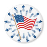 Vintage American Flag Clip Art Fridge Magnets