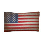 Vintage American Flag Cosmetics Bags