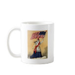 Vintage American Flag Lady Liberty Mug