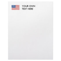 Vintage American Flag letterhead by flagshirts Vintage American Flag letterhead