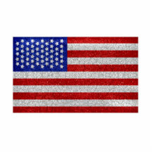 Vintage American Flag Photo Sculpture