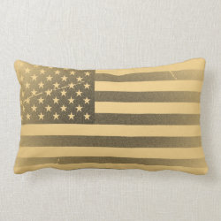 Vintage American Flag Pillow