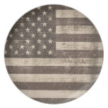 Vintage American Flag Plate