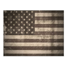 Vintage American Flag postcards